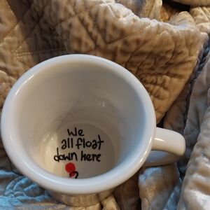 Chic White Mug with Red Interior Design